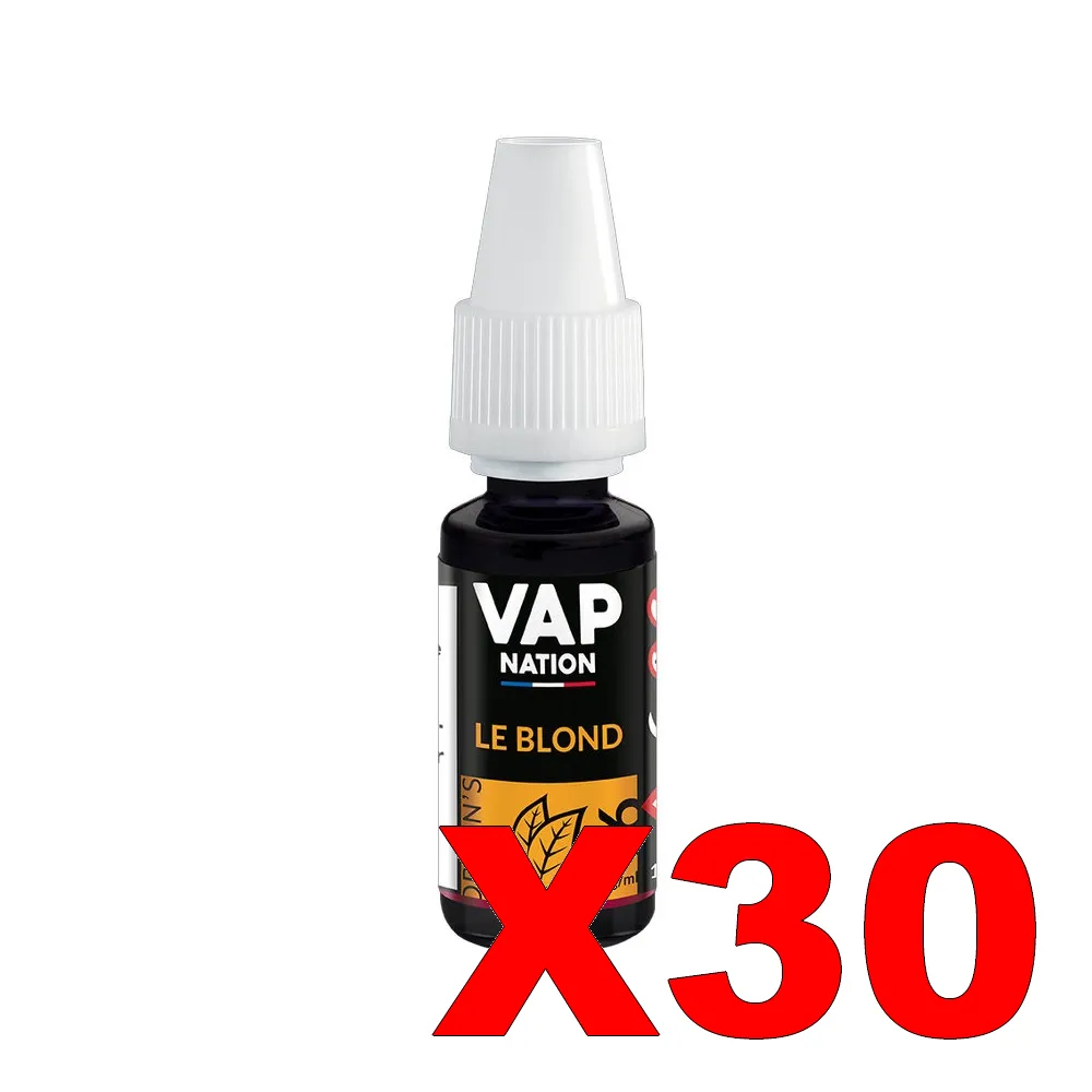 E-LIQUIDE VAP-NATION ORIGINS 10ML 50-50 LE-BLOND X30 5 E LIQUIDE VAP NATION ORIGINS 10ML 50 50 LE BLOND X30 Taux de nicotine 16