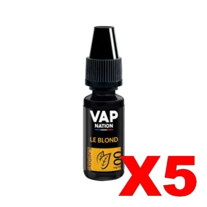 E LIQUIDE VAP NATION ORIGINS 10ML 50 50 LE BLOND X5 Taux de nicotine 0