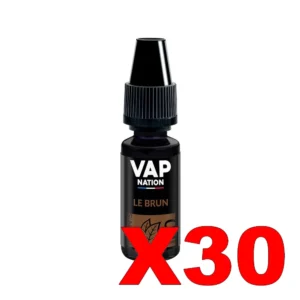 E LIQUIDE VAP NATION ORIGINS 10ML 50 50 LE BRUN X30 Taux de nicotine 0