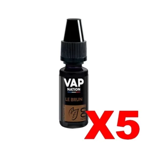 E LIQUIDE VAP NATION ORIGINS 10ML 50 50 LE BRUN X5 Taux de nicotine 0