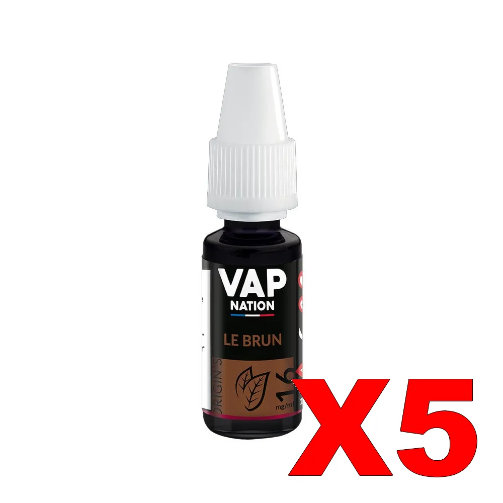 E-LIQUIDE VAP-NATION ORIGINS 10ML 50-50 LE-BRUN X5 5 E LIQUIDE VAP NATION ORIGINS 10ML 50 50 LE BRUN X5 Taux de nicotine 16