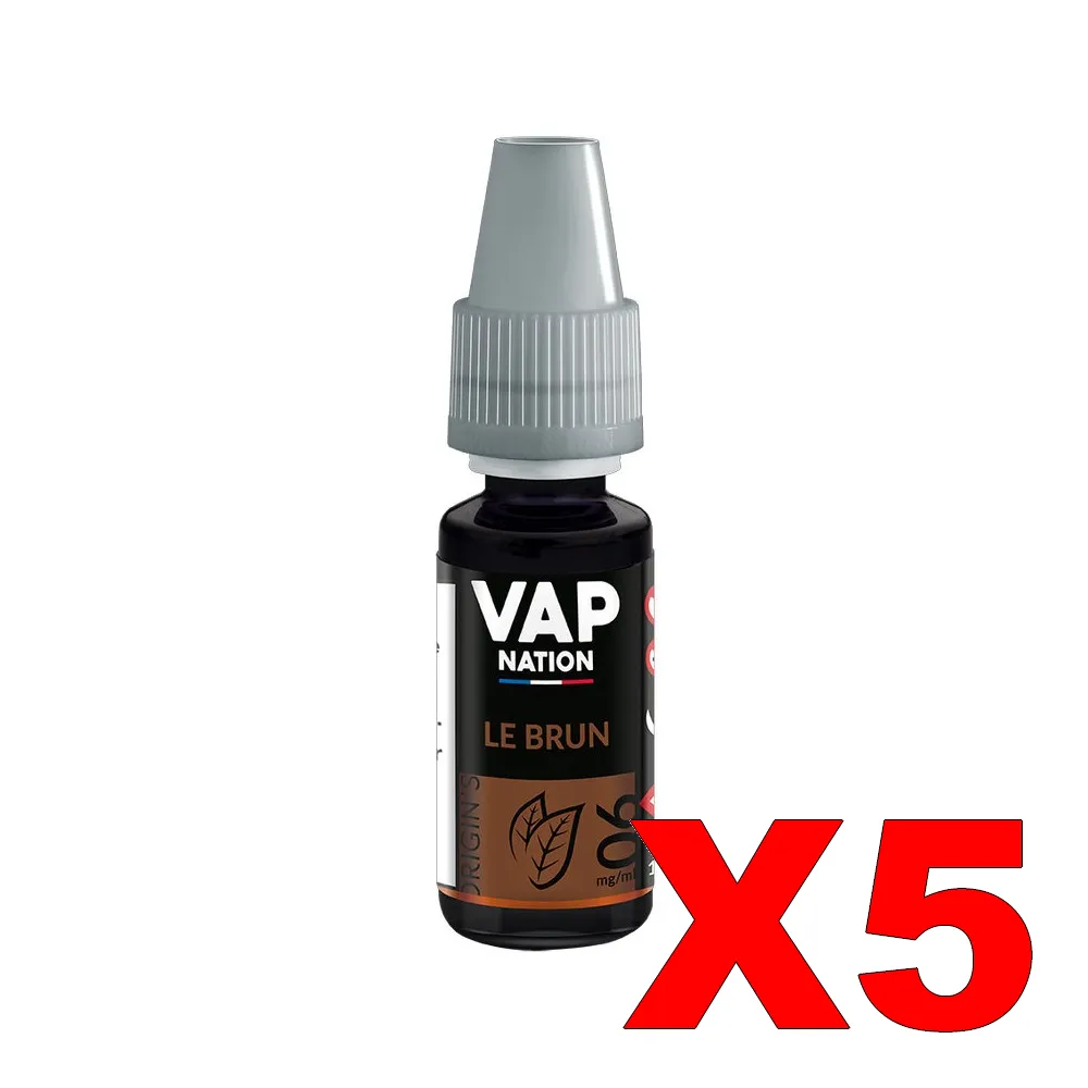 E-LIQUIDE VAP-NATION ORIGINS 10ML 50-50 LE-BRUN X5 3 E LIQUIDE VAP NATION ORIGINS 10ML 50 50 LE BRUN X5 Taux de nicotine 6