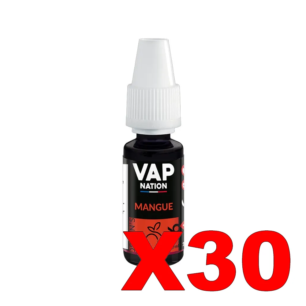 E-LIQUIDE VAP-NATION ORIGINS 10ML 50-50 MANGUE X30 5 E LIQUIDE VAP NATION ORIGINS 10ML 50 50 MANGUE X30 Taux de nicotine 16