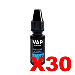 E LIQUIDE VAP NATION ORIGINS 10ML 50 50 MENTHE GLACIALE X30 Taux de nicotine 0