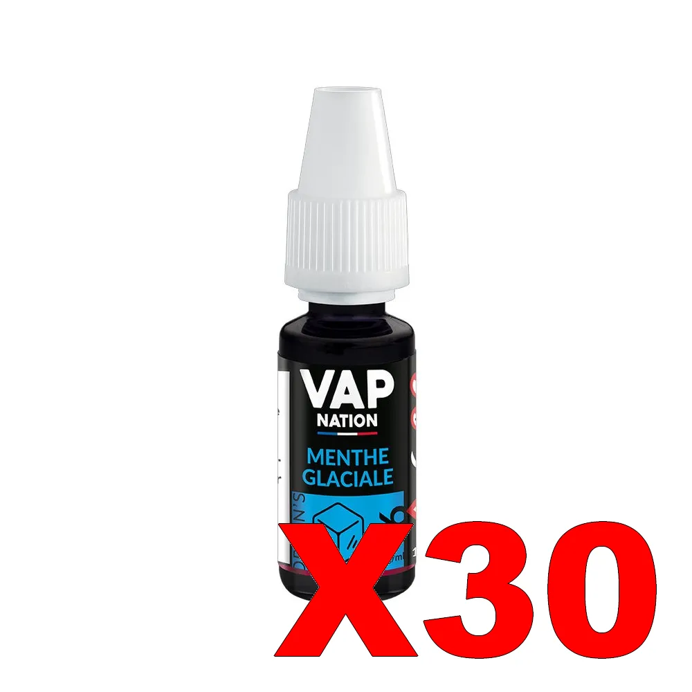 E-LIQUIDE VAP-NATION ORIGINS 10ML 50-50 MENTHE-GLACIALE X30 5 E LIQUIDE VAP NATION ORIGINS 10ML 50 50 MENTHE GLACIALE X30 Taux de nicotine 16