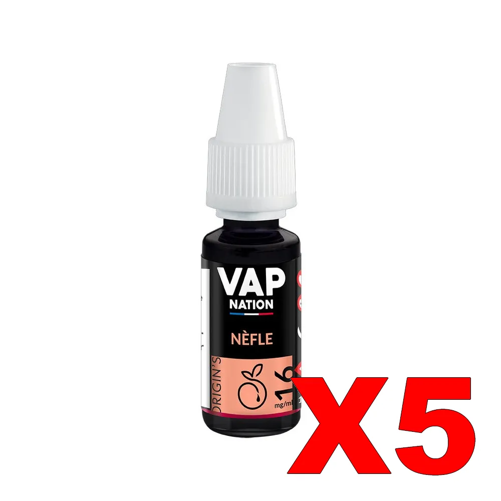 E-LIQUIDE VAP-NATION ORIGINS 10ML 50-50 NEFLE X5 5 E LIQUIDE VAP NATION ORIGINS 10ML 50 50 NEFLE X5 Taux de nicotine 16