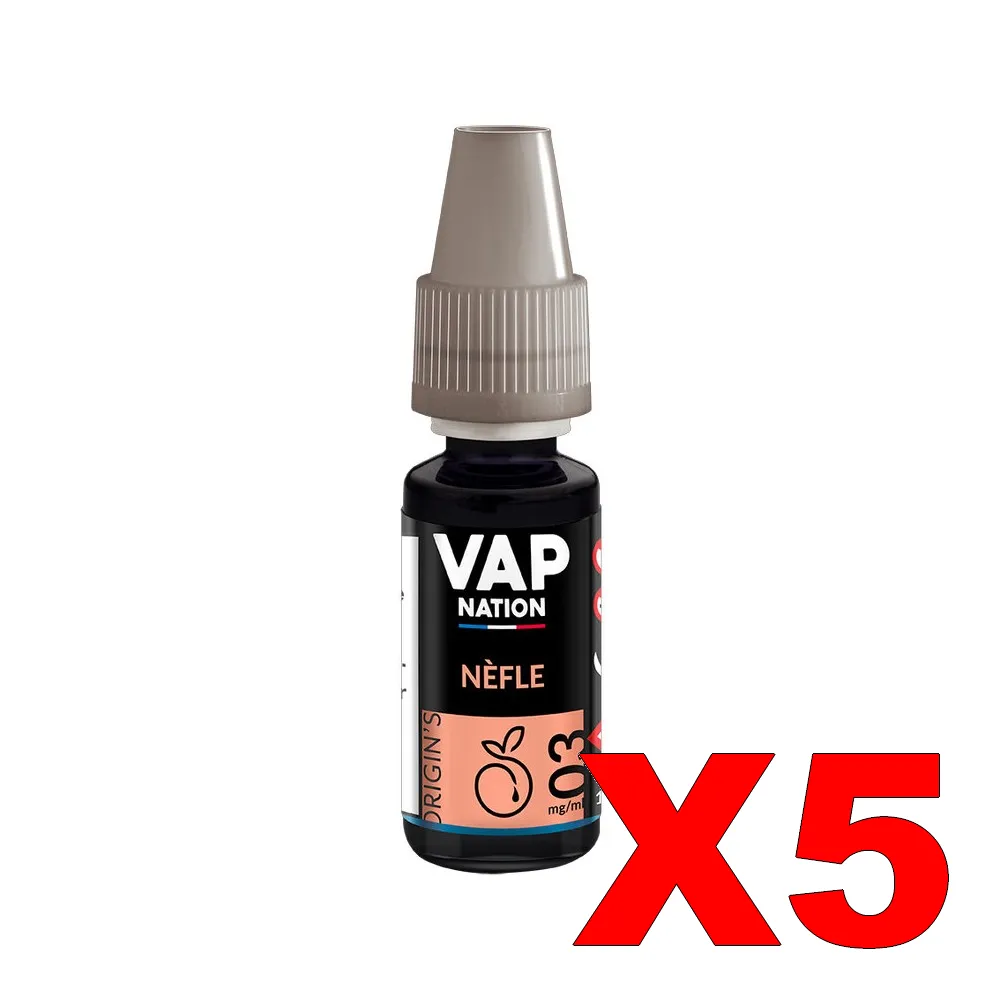 E-LIQUIDE VAP-NATION ORIGINS 10ML 50-50 NEFLE X5 2 E LIQUIDE VAP NATION ORIGINS 10ML 50 50 NEFLE X5 Taux de nicotine 3