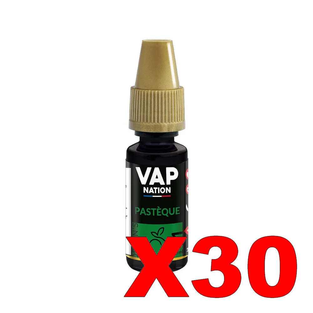 E-LIQUIDE VAP-NATION ORIGINS 10ML 50-50 PASTEQUE X30 4 E LIQUIDE VAP NATION ORIGINS 10ML 50 50 PASTEQUE X30 Taux de nicotine 11