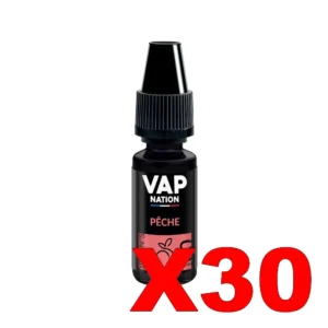 E LIQUIDE VAP NATION ORIGINS 10ML 50 50 PECHE X30 Taux de nicotine 0