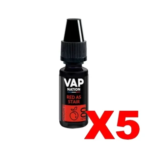E LIQUIDE VAP NATION ORIGINS 10ML 50 50 RED AS STAIR X5 Taux de nicotine 0