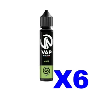 E LIQUIDE VAP NATION ORIGINS 50ML 50 50 ANIS X6 Taux de nicotine 0