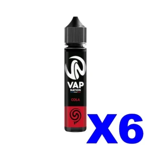 E LIQUIDE VAP NATION ORIGINS 50ML 50 50 COLA X6 Taux de nicotine 0