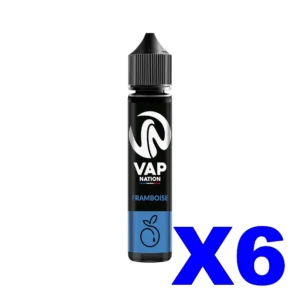 E LIQUIDE VAP NATION ORIGINS 50ML 50 50 FRAMBOISE X6 Taux de nicotine 0