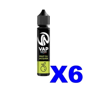 E LIQUIDE VAP NATION ORIGINS 50ML 50 50 FRUIT DU JACQUIER X6 Taux de nicotine 0