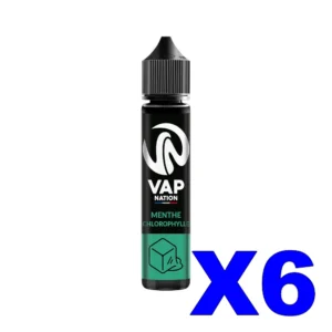 E LIQUIDE VAP NATION ORIGINS 50ML 50 50 MENTHE CHLOROPHYLLE X6 Taux de nicotine 0