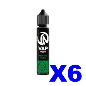 E LIQUIDE VAP NATION ORIGINS 50ML 50 50 MENTHE VERTE X6 Taux de nicotine 0