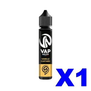 E LIQUIDE VAP NATION ORIGINS 50ML 50 50 VANILLE CUSTARD X1 Taux de nicotine 0