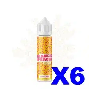 E LIQUIDE E CG LES BANGERZ 50ML 60 40 MANGO PEACH X6 Taux de nicotine 0