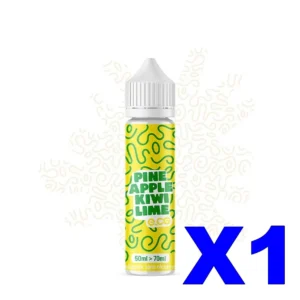 E LIQUIDE E CG LES BANGERZ 50ML 60 40 PINEAPPLE KIWI LIME X1 Taux de nicotine 0