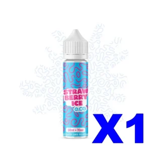E LIQUIDE E CG LES BANGERZ 50ML 60 40 STRAWBERRY ICE X1 Taux de nicotine 0