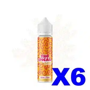E LIQUIDE E CG LES BANGERZ 50ML 60 40 TROPICAL X6 Taux de nicotine 0