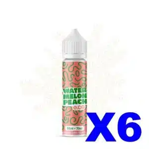 E LIQUIDE E CG LES BANGERZ 50ML 60 40 WATERMELON PEACH X6 Taux de nicotine 0